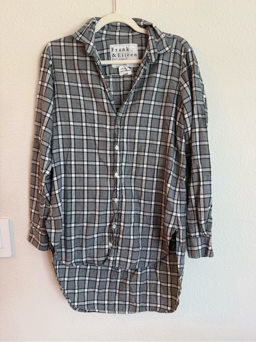 Frank & Eileen Grayson Plaid Italian Cotton Plaid Button-Down Shirt